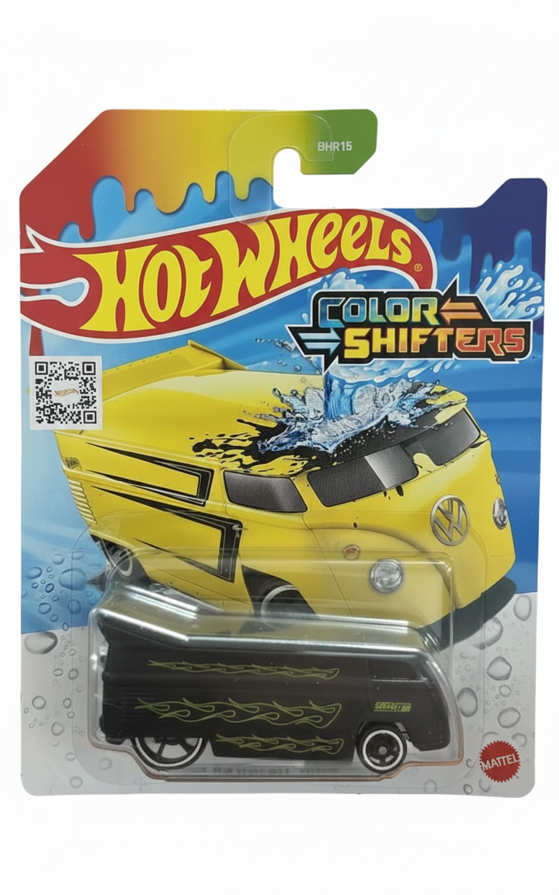 Hot Wheels Color Shifter Volkswagen Drag Bus for 3 Years & Above (Yellow)