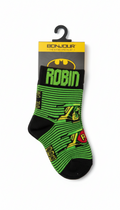 Black And Green Batman Kids Anklet Socks