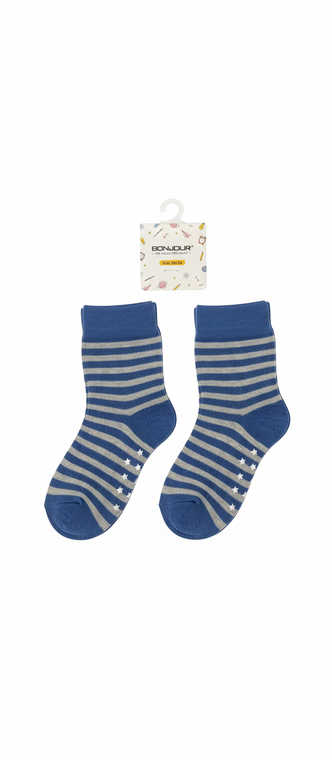 Blue With Star DesignFancy Boys Ank Socks
