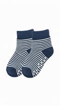 Cushion Girls Ankle Socks Blue And White