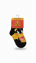 Looney Tunes Kids Ank Socks With Black And Yellow