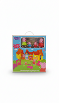 Peppa Pig Playground Playset with 4 Figurines, Slide, Swing, See-Saw and Easel, Kids Birthday Gift (Deluxe Playhouse)