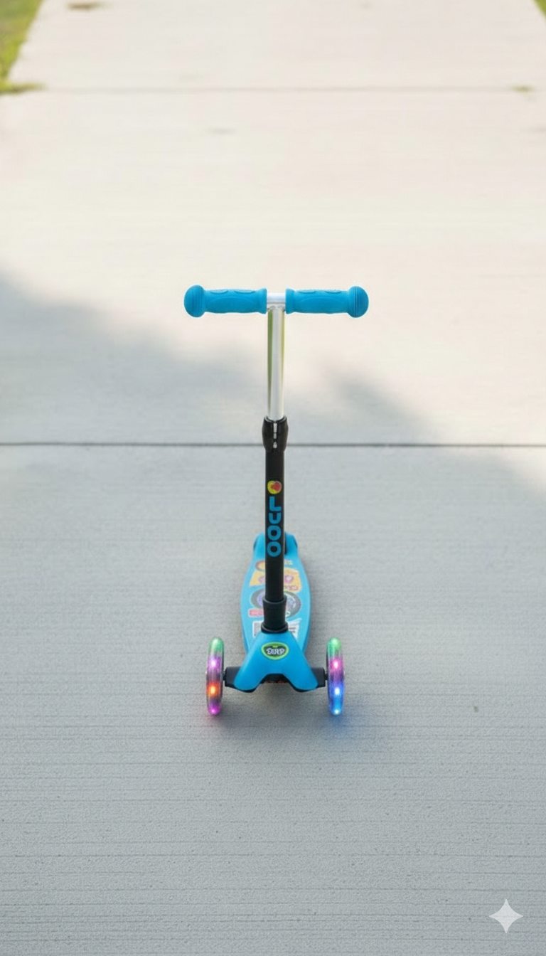 Blue: Kick Scooter Coco Jumbo Led With Light & Music At Your Kids Kingertips