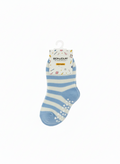 Blue Colour Fancy Girls Ank Socks