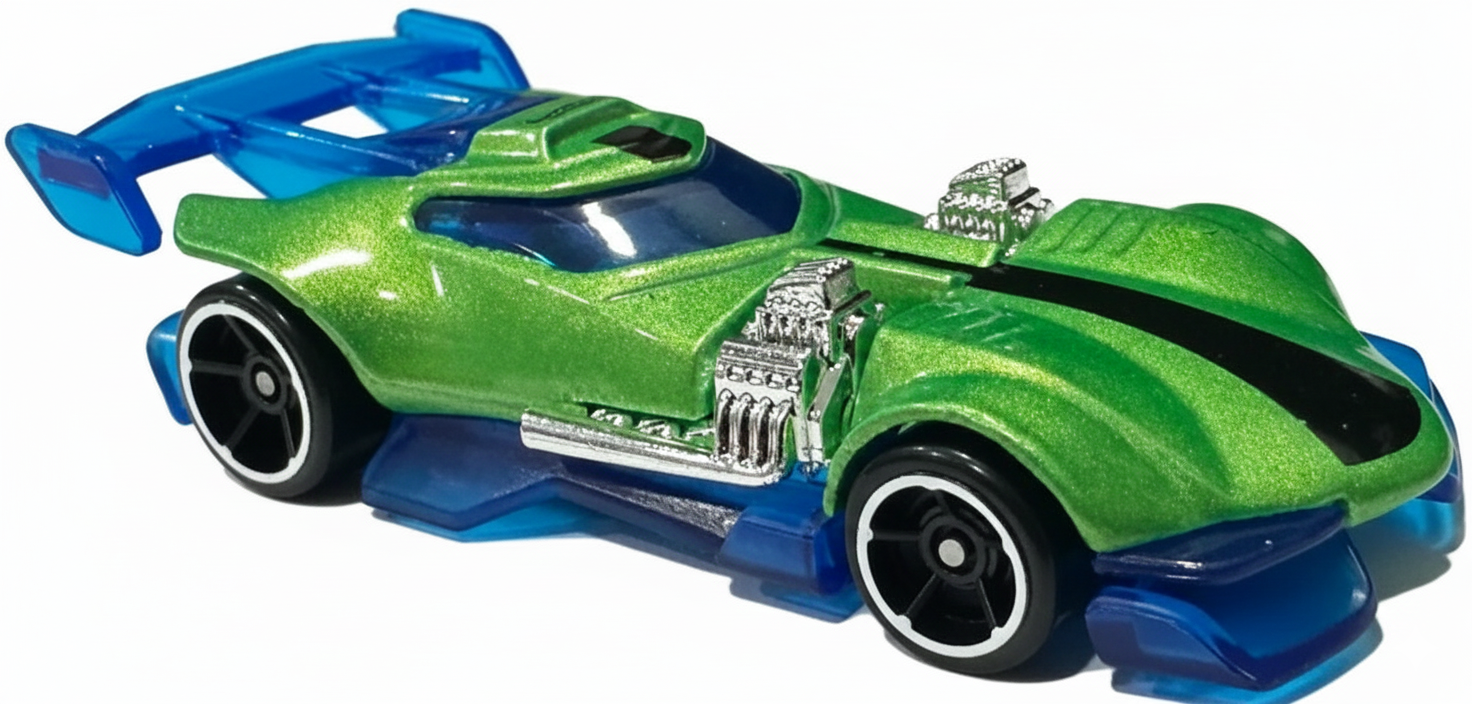 Hot Wheels Super Twin Mill [Green & Blue] Let's Race 1/5