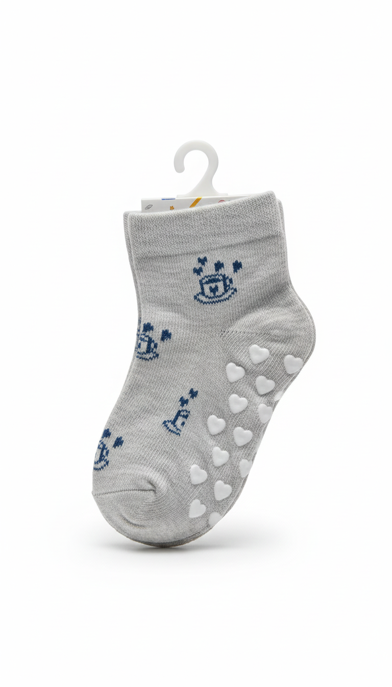 Tea CupDesignFancy Girls Ank Socks