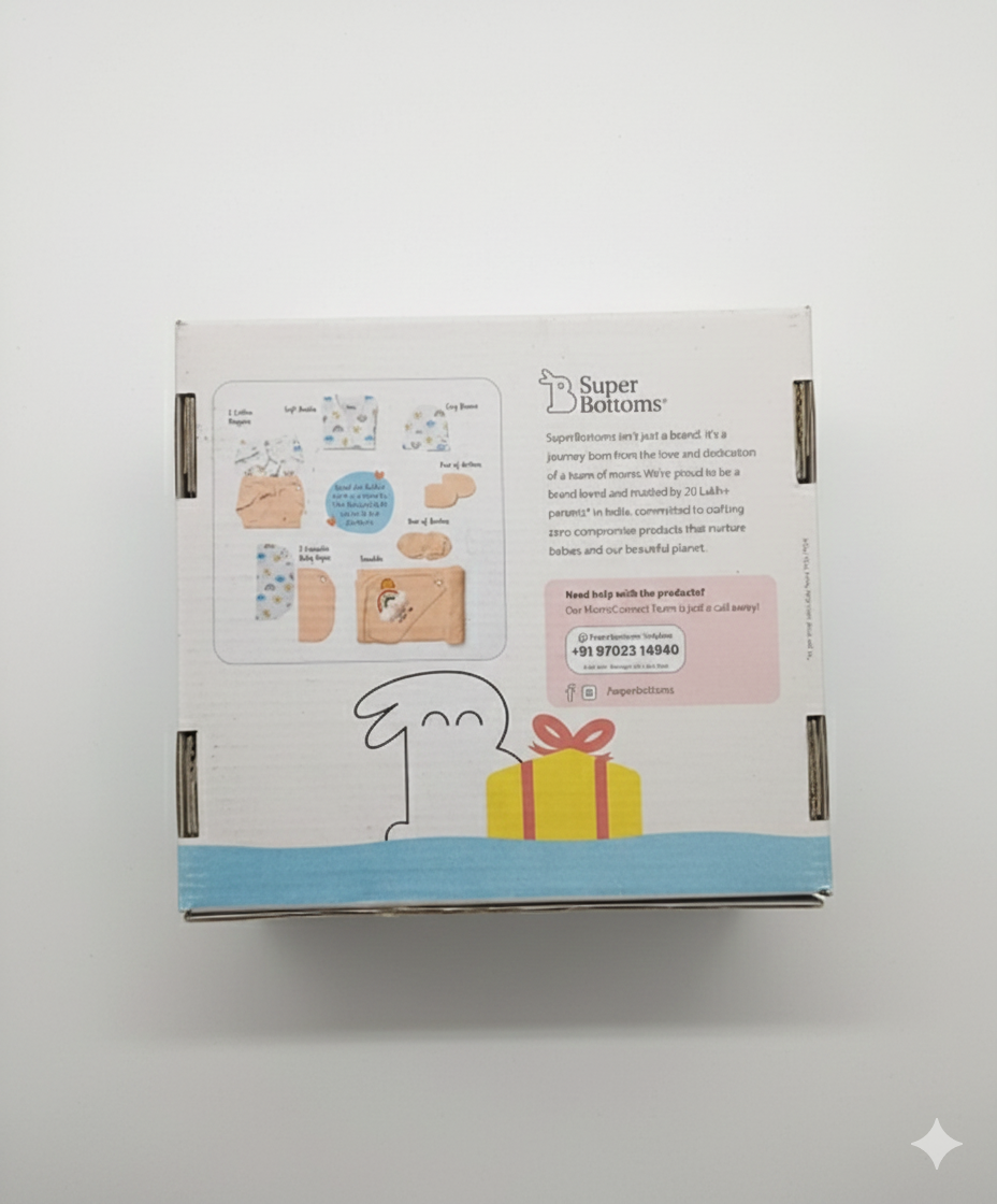 Super Bottoms New Born Gift Set Pk Of 9