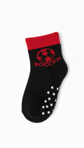 Black And Red ColourFancy Boys Ank Socks
