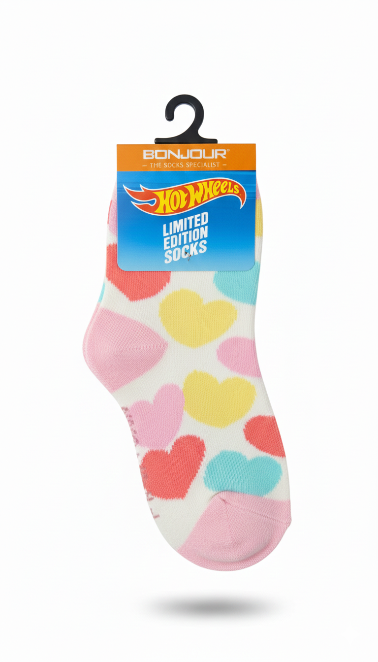 Heart Design Barbie Terry Socks
