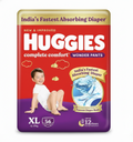 Huggies Complete Comfort Wonder Pants, Extra Large Size, 56 Count, Ideal For 12 To 17 Kgs