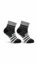 Kids Fancy Boys Ankle Socks Black And Grey