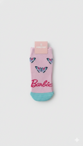 Barbie Socks With Butterfly Design And Pink Colour