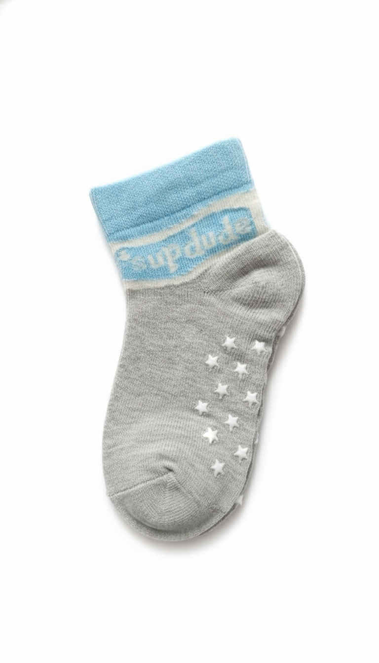White Star Design Fancy Boys Ankle Socks With