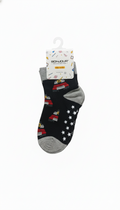 Kids Fancy Boys Ankle Socks With Blue And Grey Colour