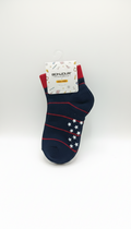 Kids Fancy Boys Ankle Socks Blue And Red Colour