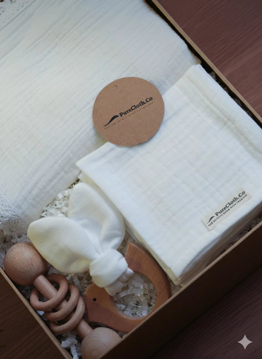 Gift Hamper for Newborn | The Little Nest Bundle | White