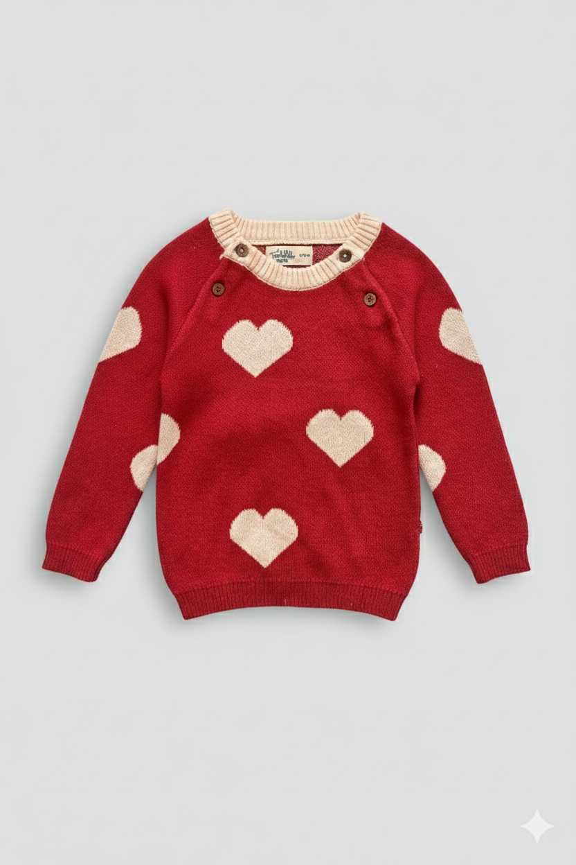 Red Sweater Full Sleeve