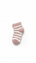 Kids Fancy Girls Ank Socks With Light Pink And White Colour