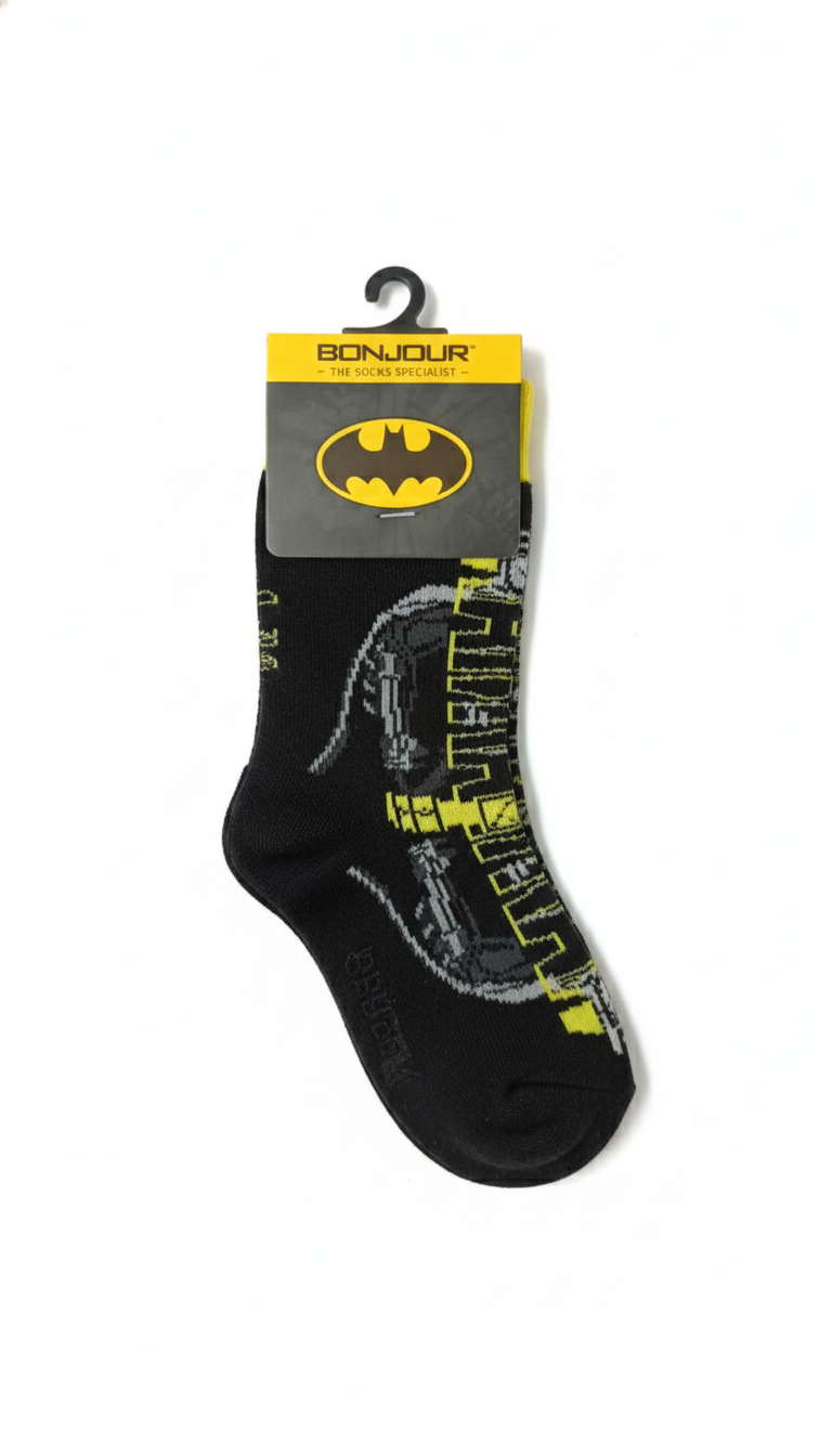 Batman Kids Anklet Socks Black