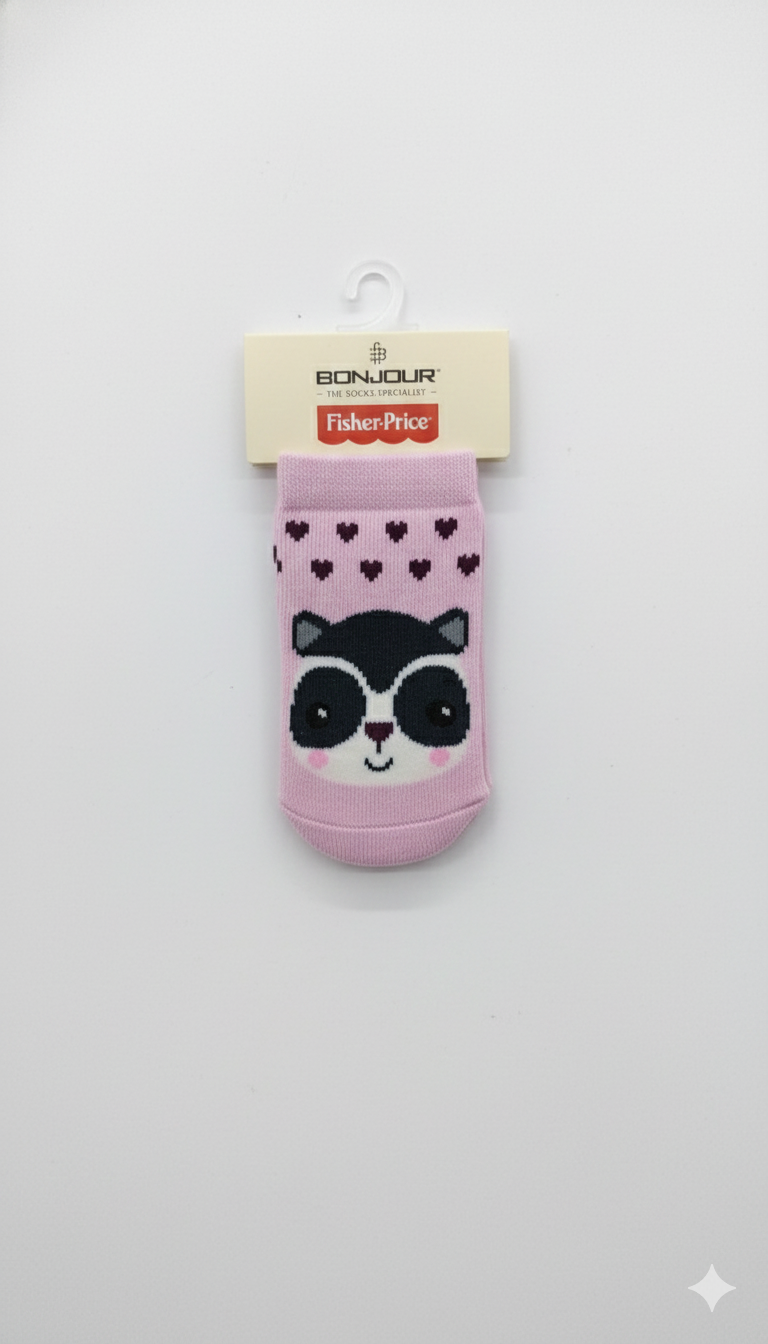 Bonjour Fisher Girls Terry Rice Pink Colour With Brown Heart Design