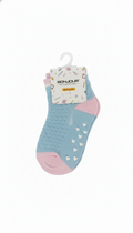 White Heart Design Fancy Girls Ank Socks