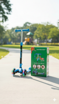 Blue: Kick Scooter Coco Jumbo Led With Light & Music At Your Kids Kingertips