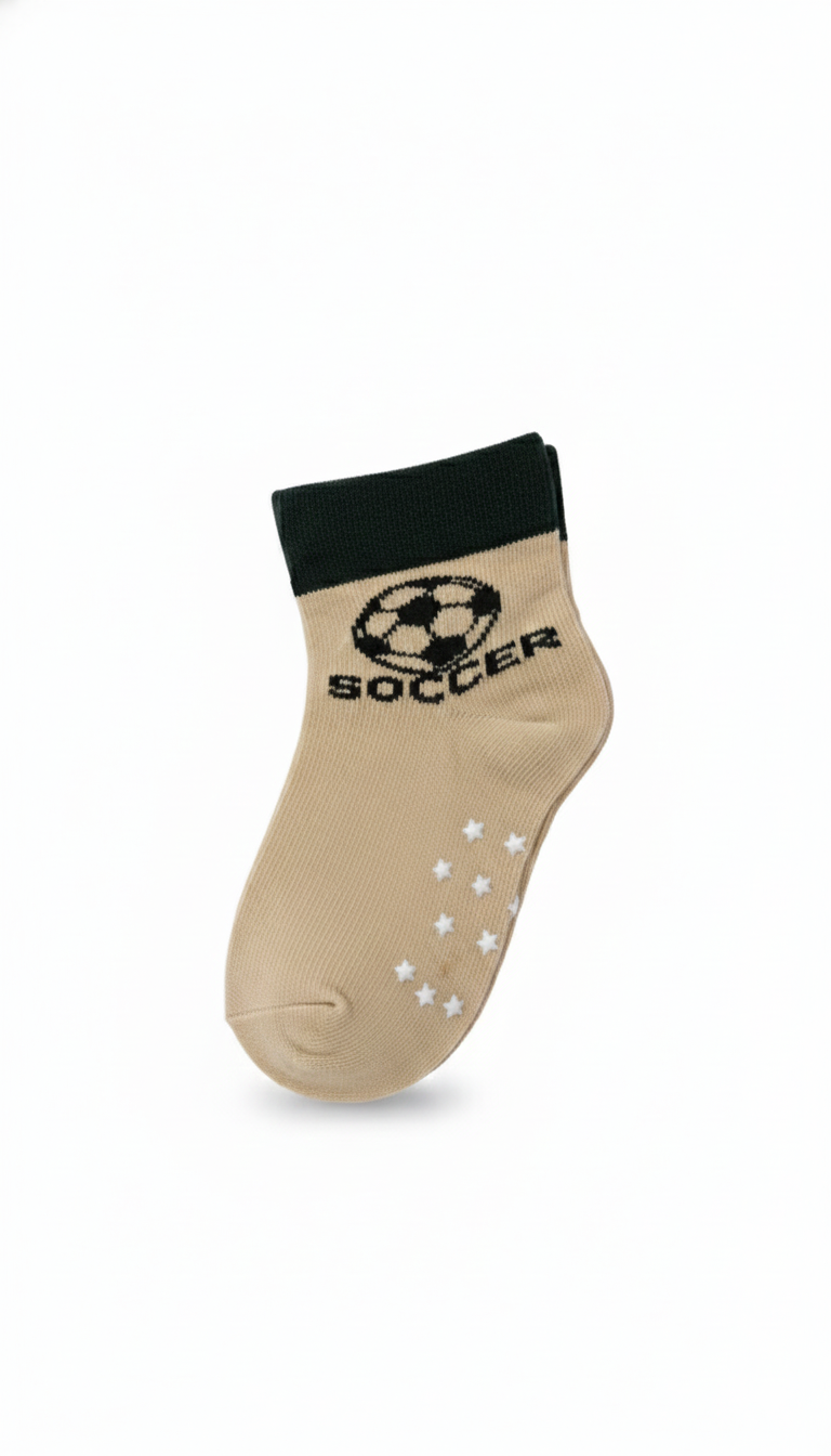 Football Design Fancy Boys Ank Socks