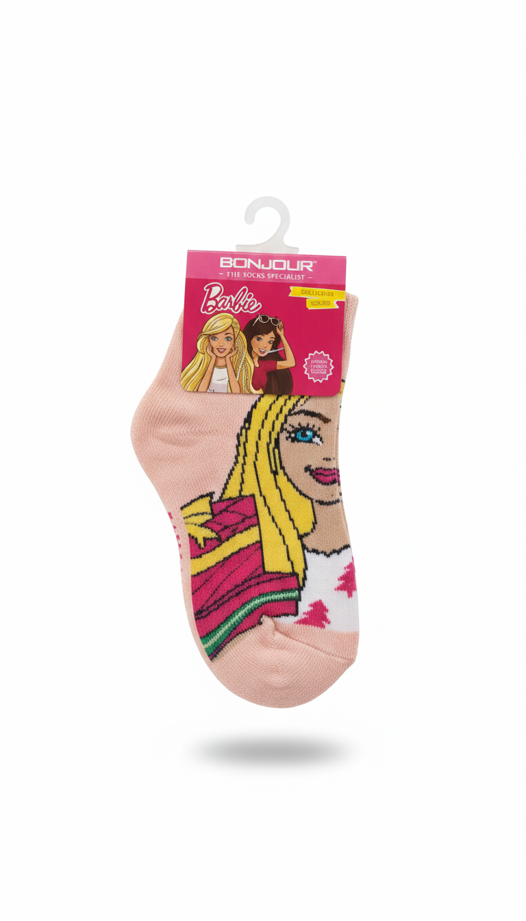 Barbie Terry Ank Socks Light Pink