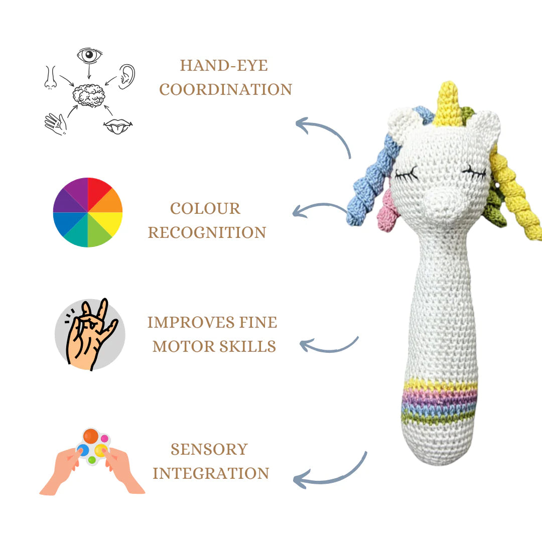 Unicorn Stick Rattle