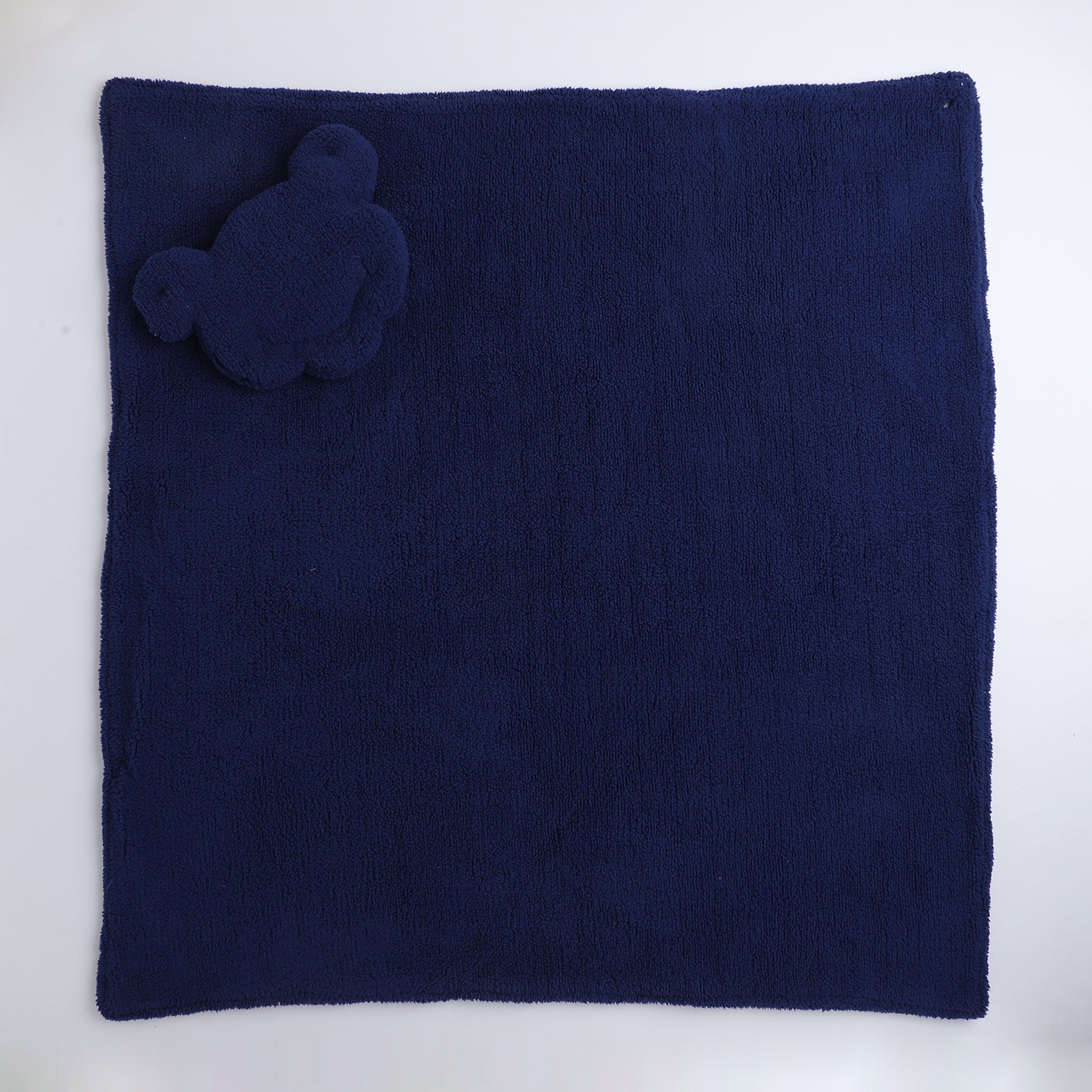 Baby Blue Star Print Fleece Swaddle Blanket