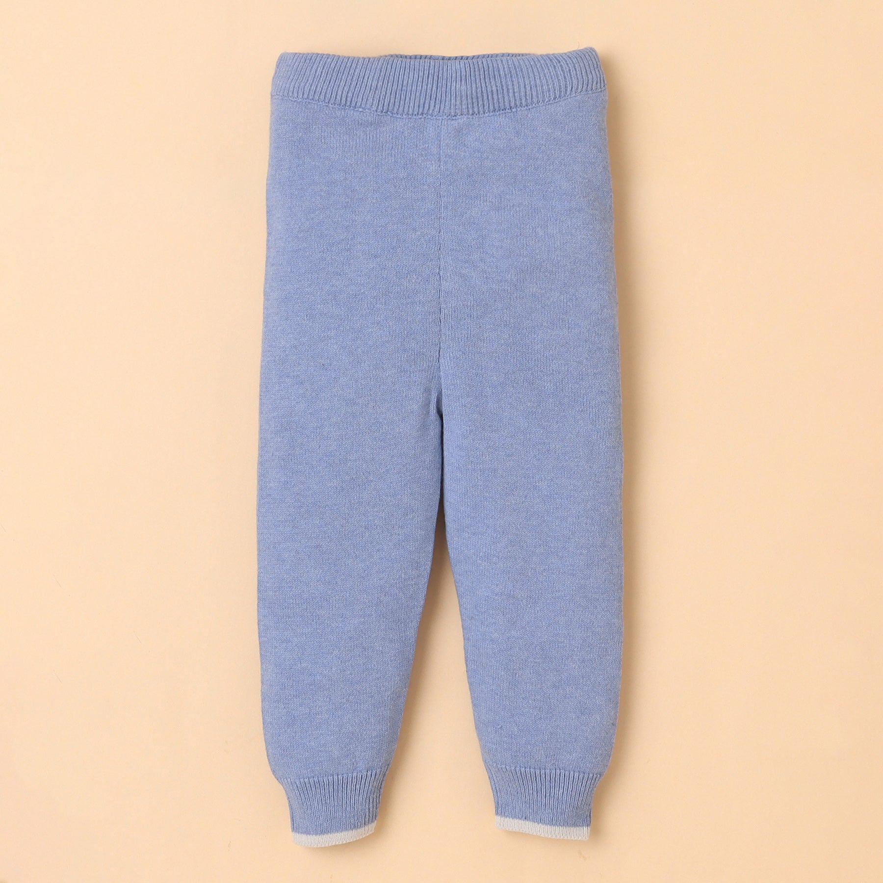 Baby Sky Blue Knitted Cardigan Set with Cap, Socks & Pants