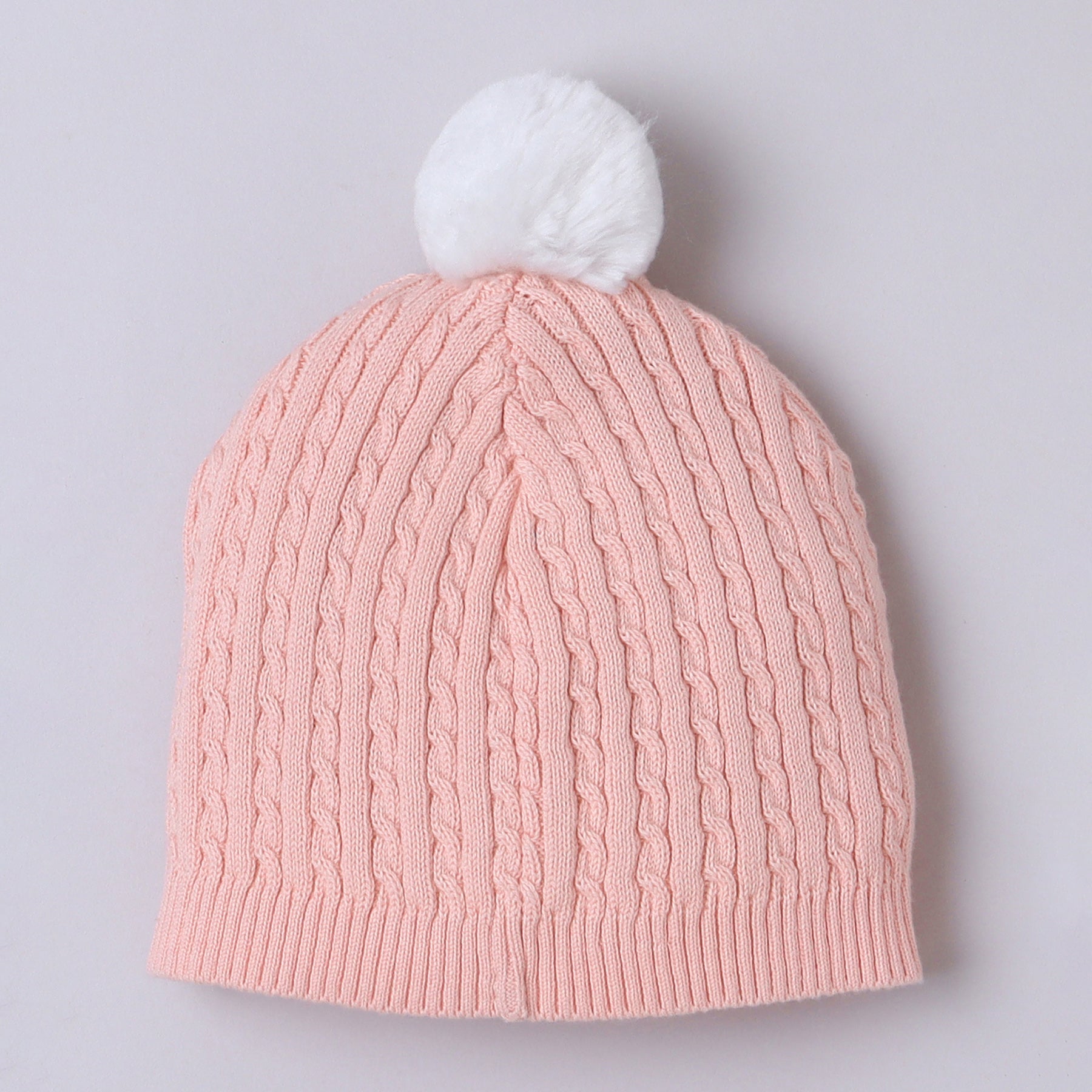 Baby Peach Knitted Cardigan Set with Cap, Mittens & Socks