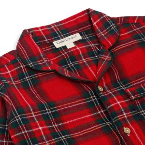 Cotton Night Suit for Boys - Red Checks