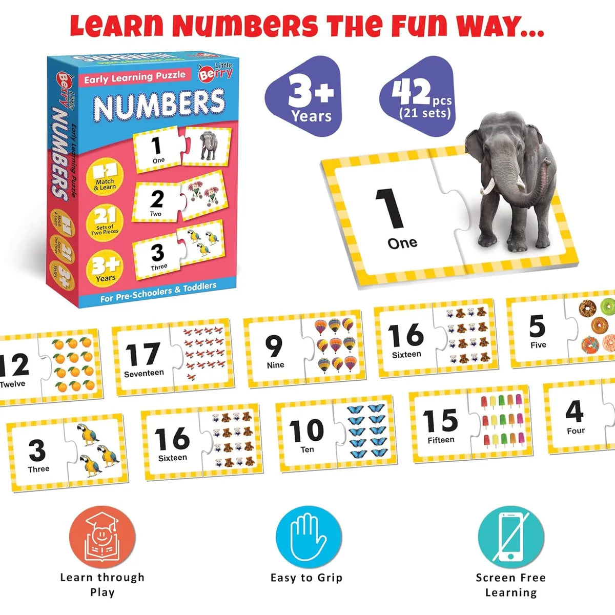 Early Learning Puzzle Numbers