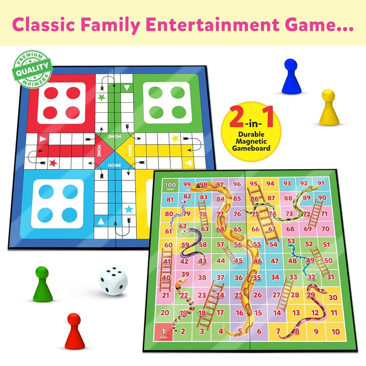 Ludo and Snakes & Ladders Junior