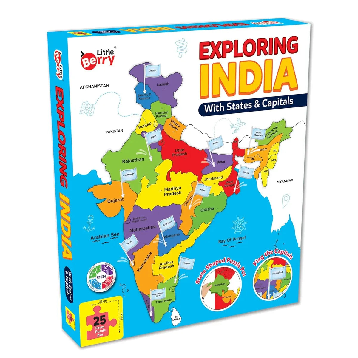 Exploring India With States & Capitals