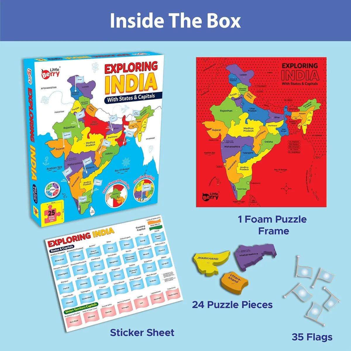 Exploring India With States & Capitals