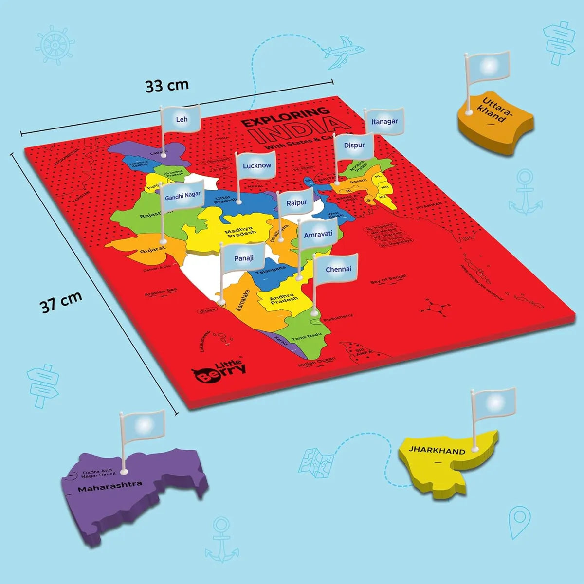 Exploring India With States & Capitals