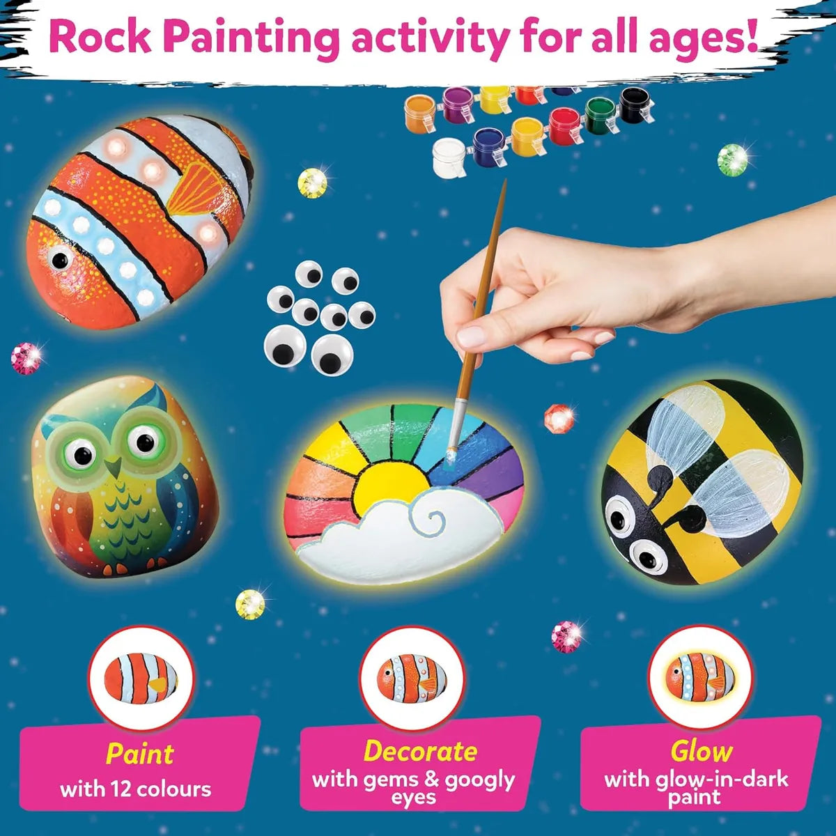 Glow In The Dark Rock Painting