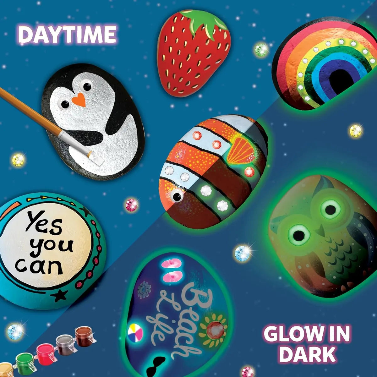 Glow In The Dark Rock Painting