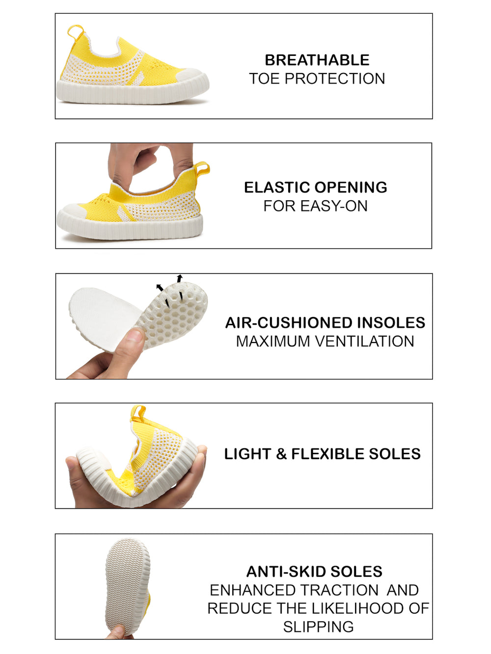 Peppy Toddlers' First Step Shoes - Yellow (Unisex)