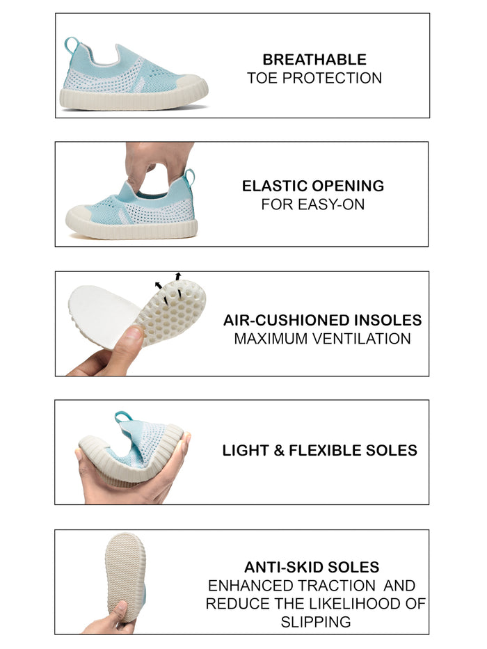 Peppy Toddlers' Breathable Shoes - SkyBlue (Unisex)