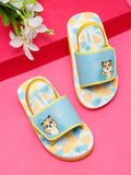 ONYC Little Tiger Sliders for Kids, Sea Green, Unisex