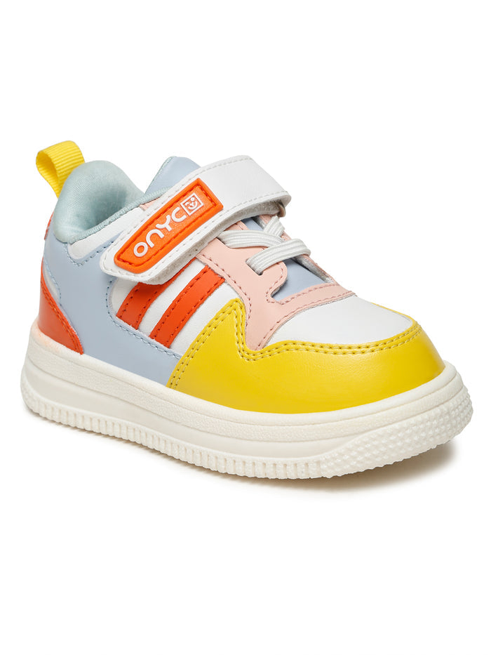 Donut Comfortable & LightWeight Sneakers With Elastic Laces - White (Unisex)