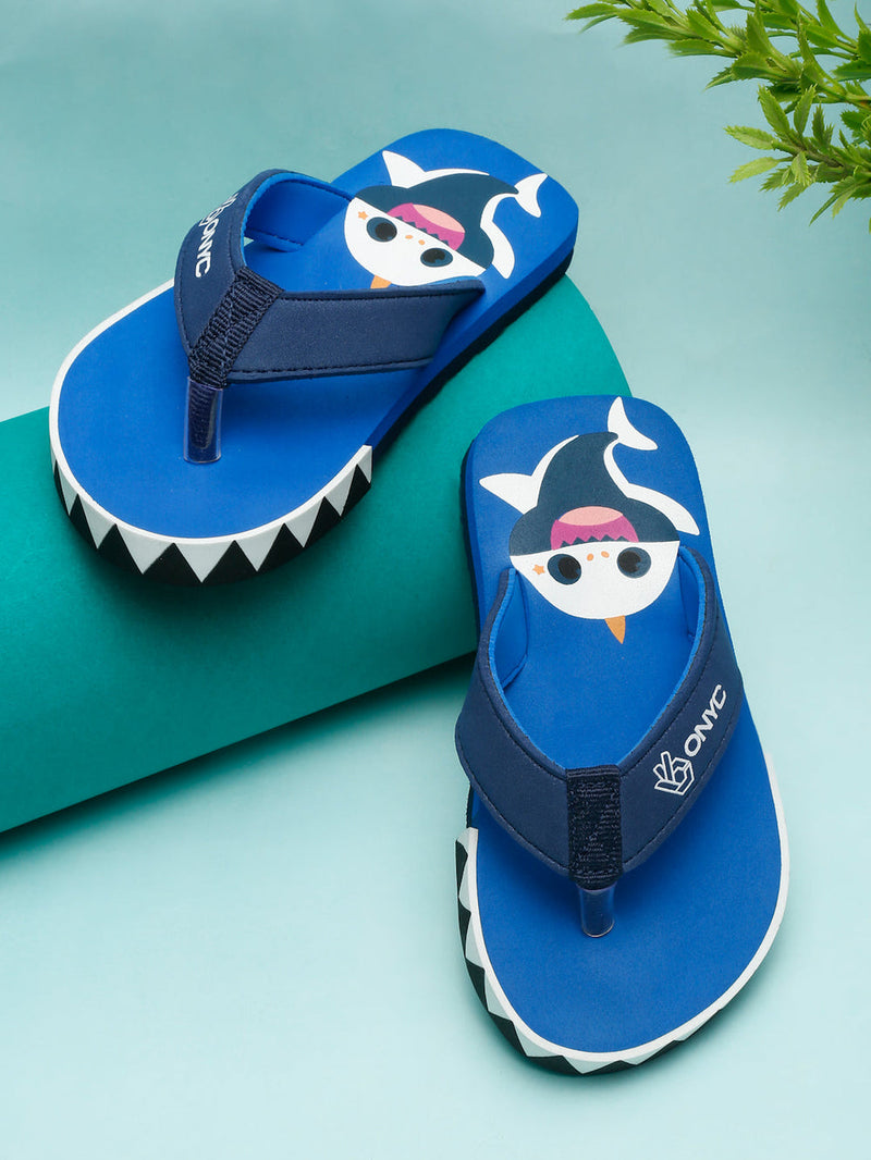 Premium Shark V-Shape Flip-Flops With Foxing (Unisex)