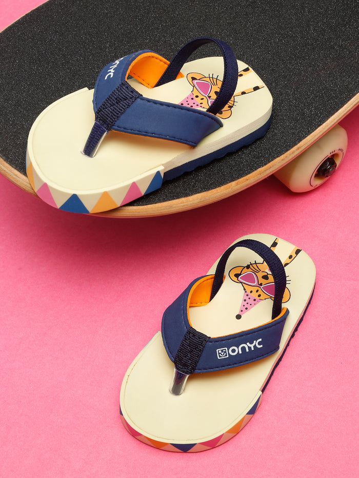 Premium Leo V-Shape Flip-flops With Adjustable BackSupport - Beige (Unisex)