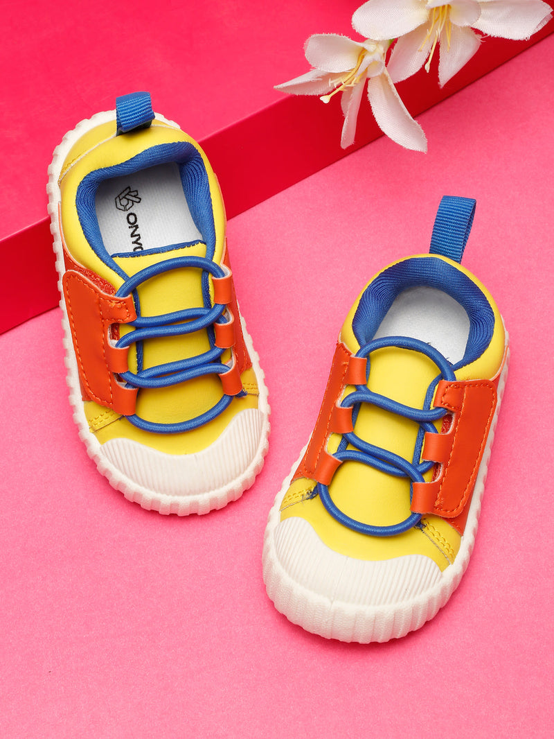 Poco Toddlers' Comfortable & Lightweight Lace-Free Sneakers - Yellow (Boys)