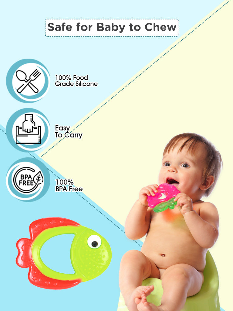 Multi-Textured Silicone Teether