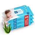 Mee Mee Caring Baby Wet Wipes With Aloe Vera, Pack Of 3 X72 Wipes Each