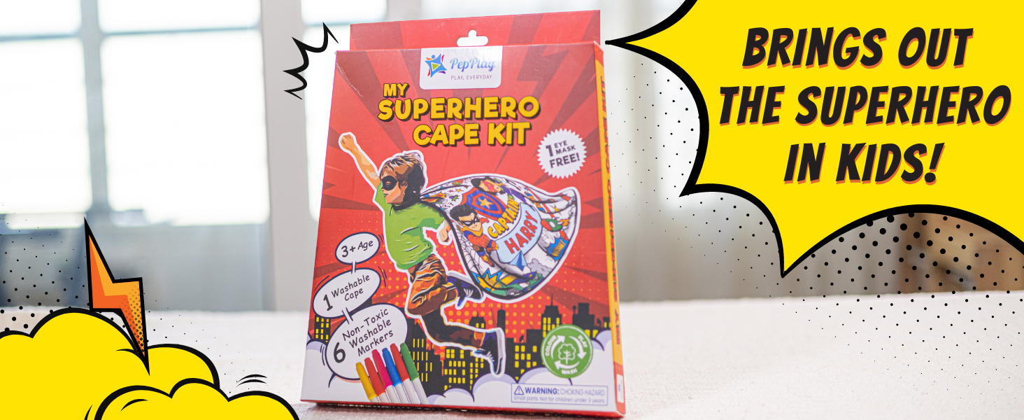 My Super Hero Cape Kit ( Washable)